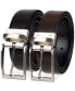 Men’s Two-In-One Feather Edge Reversible Dress Belt
