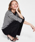 ფოტო #3 პროდუქტის Women's Striped Boat Neck Sweater