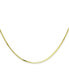 ფოტო #3 პროდუქტის Square Snake Link 16" Chain Necklace in 18k Gold-Plated Sterling Silver, Created for Macy's