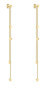 Long chain earrings with 3in1 hearts TJ-0087-E-12