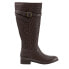 Фото #1 товара Trotters Lyra T1658-273 Womens Brown Leather Zipper Knee High Boots 5.5