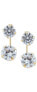 ფოტო #1 პროდუქტის Cubic Zirconia Top & Wire Drop Earrings in 14k Gold