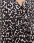 Фото #3 товара Nobody's Child Bernadetta tie-front top in leopard print