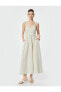 Фото #3 товара Платье Koton Длинное с подкладкой и карманами Пике сзади из хлопка