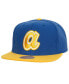 ფოტო #1 პროდუქტის Men's Royal, Gold Atlanta Braves Hometown Snapback Hat