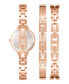 Фото #3 товара Наручные часы Bob Mackie Gold-Tone Alloy Bracelet Glitter Dial Mesh Watch, 32mm.