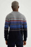 Свитер Defacto Slim Fit Striped Knit