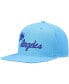 ფოტო #3 პროდუქტის Men's Powder Blue Los Angeles Lakers Hardwood Classics Team Ground 2.0 Snapback Hat