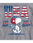 Фото #3 товара Hybrid Apparel Peanuts USA Mens Short Sleeve Tee