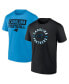 Men's Carolina Panthers Serve T-Shirt Combo Pack Navy, Black, 2XL - фото #1