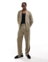 Фото #1 товара Reclaimed Vintage suit trouser in beige pinstripe co-ord