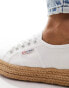 Фото #4 товара Superga 2730 rope sole trainers in white