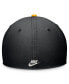 Фото #2 товара Men's Black/Gold Pittsburgh Pirates Cooperstown Collection Rewind Swooshflex Performance Hat