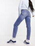 Фото #2 товара Stradivarius slim mom jean with stretch in authentic blue