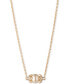 Фото #1 товара Marchesa gold-Tone Imitation Pearl Pendant Necklace, 16" + 3" extender