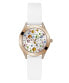 Фото #1 товара Guess Damen Armbanduhr MINI WONDERLUST weiß, roségold 34 mm GW0678L4