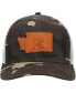 Men's Camo Washington Icon Woodland State Patch Trucker Snapback Hat