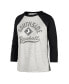 Women's Gray Chicago White Distressed Sox City Connect Retro Daze Ava Raglan 3, 4-Sleeve T-shirt