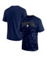 Фото #2 товара Men's Navy Notre Dame Fighting Irish Arch Outline Raglan T-shirt