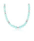 Sterling Silver and Graduated Amazonite Gemstone Bead Necklace, 20 Inches