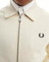 Фото #8 товара Fred Perry jersey zip through jacket in beige