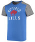 Фото #3 товара Men's Royal, Heathered Gray Buffalo Bills Gridiron Classics Field Goal Slub T-shirt