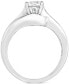 ფოტო #4 პროდუქტის Diamond Swirl Channel-Set Engagement Ring (1 ct. t.w.) in 14k White Gold