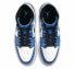 Jordan Air Jordan 1 mid se "signal blue" 小闪电 中帮 复古篮球鞋 男款 黑白蓝