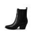 Фото #4 товара Women's Black Premium Leather Ankle Boots Lightning Bolt & Star Lyra By Bala Di Gala