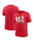 Фото #4 товара Men's Heather Scarlet San Francisco 49ers Local Tri-Blend T-shirt