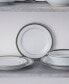 Austin Platinum Set of 4 Salad Plates, Service For 4