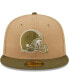 Фото #3 товара Men's Tan, Olive Cleveland Browns 60th Anniversary Saguaro 59FIFTY Fitted Hat