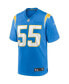 Фото #3 товара Men's Junior Seau Powder Blue Los Angeles Chargers Game Retired Player Jersey
