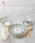 Фото #7 товара Serene Garden 4 Piece Bread Butter and Appetizer Plates Set, 6.5", Service for 4