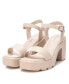 Фото #4 товара Women's Heeled Platform Sandals By