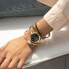 ANNE KLEIN Damen-Armbanduhr Armband GOLDFARBENES Edelstahl Quarz AK/1470GBST