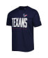 Men's Navy Houston Texans Combine Authentic Training Huddle Up T-shirt