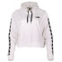 Puma Micro Tape Ft Logo Pullover Hoodie Womens White Casual Athletic Outerwear 8