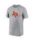 Men's Heather Gray Texas Longhorns Primetime Legend Alternate Logo T-Shirt