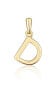 Minimalist gold-plated letter "D" pendant SVLP0948XH2GO0D