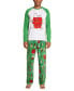 Matching Men's Peanuts Raglan-Sleeve Top and Pajama Pants Set