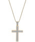 Men's Diamond Cross 22" Pendant Necklace (1 ct. t.w.)