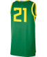 Men's 21 Apple Green Oregon Ducks Limited Basketball Jersey