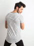 Фото #3 товара мужская футболка повседневная белая в полоску Factory Price-M019Y03048271-czarny
