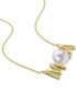 ფოტო #3 პროდუქტის Cultured Freshwater Pearl (7mm) MOM 17" Pendant Necklace