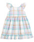 Baby Plaid Flutter Babydoll Dress 3M