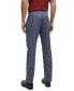 Фото #2 товара Men's Plain-Checked Slim-Fit Trousers