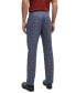 Men's Plain-Checked Slim-Fit Trousers