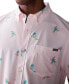Men's Parrot Party Short Sleeve Button-Down Performance Shirt