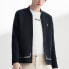 Фото #2 товара FILA 商务Logo休闲运动针织夹克 男款 黑色 / Куртка FILA Trendy Clothing Featured Jacket F11M038509F-BK